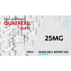 Quatrexil Forte 25mg 500ml + Dieta + Plan Treningowy